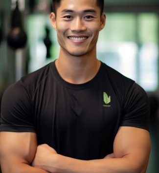 Smiling Fitness Trainer Portrait for Health and Wellness Generative AI